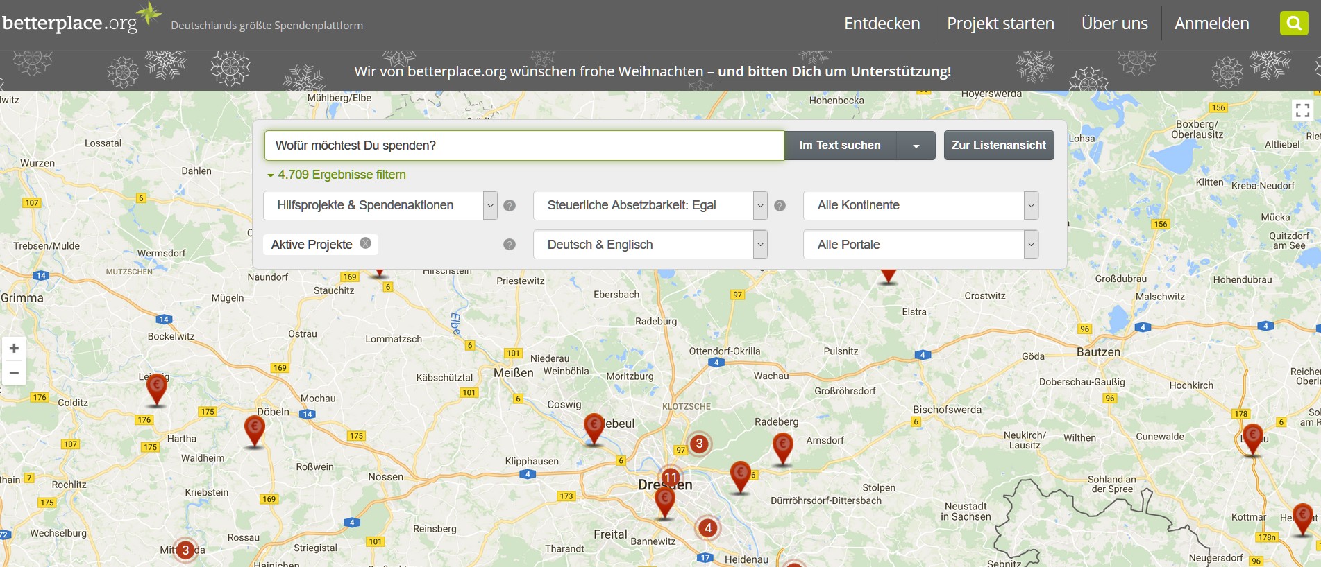 Auch lokale Projekte können direkt unterstützt werden. (Foto: Betterplace.org)