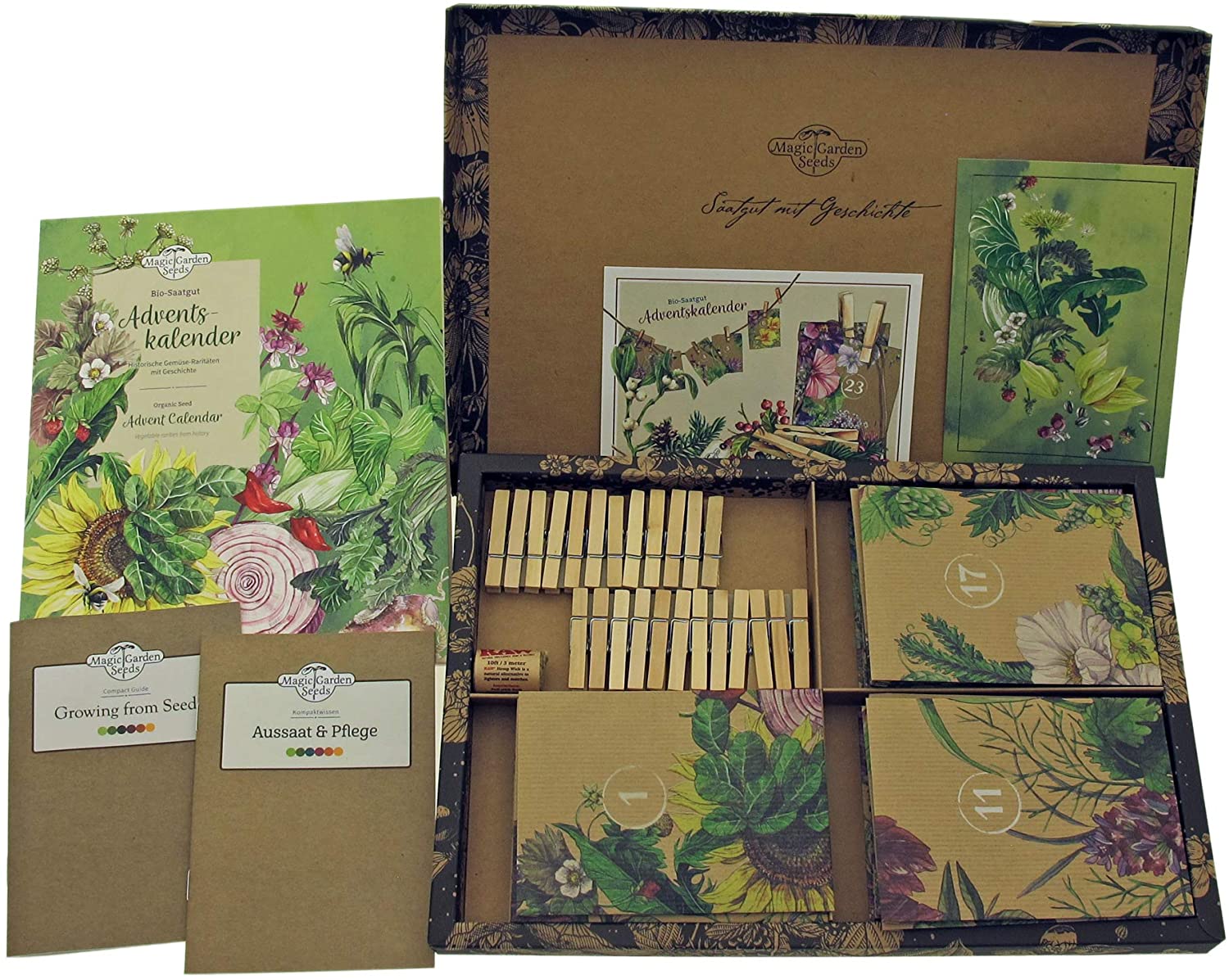 Der Bio-Saatgut-Adventskalender sieht auch sehr attraktiv aus. (Foto: Magic Garden Seeds)