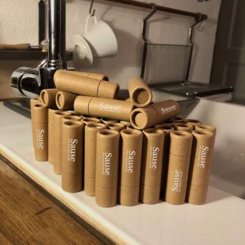 Einfache Pappverpackungen - sehr praktisch. (Foto: Seifenbrause GbR)