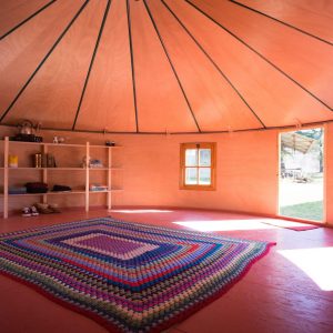 Plurt DIY-Jurte Innenansicht. (Foto: Wooden Widget)