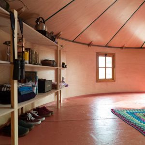 Plurt DIY-Jurte Innenansicht. (Foto: Wooden Widget)