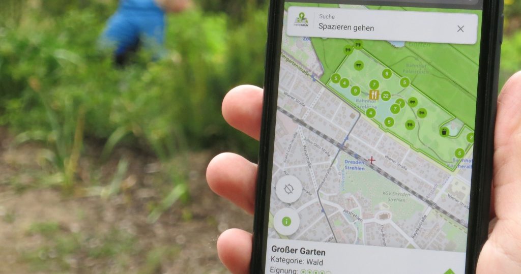 Eine praktische App - meinGrün. (Foto: meinGrün / IÖR)