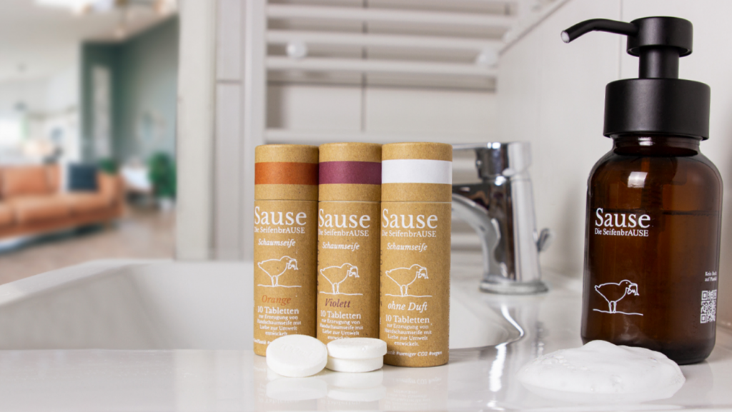 Ist das die Zukunft? Hände waschen mit Brausetabletten (Foto: Sause GmbH)