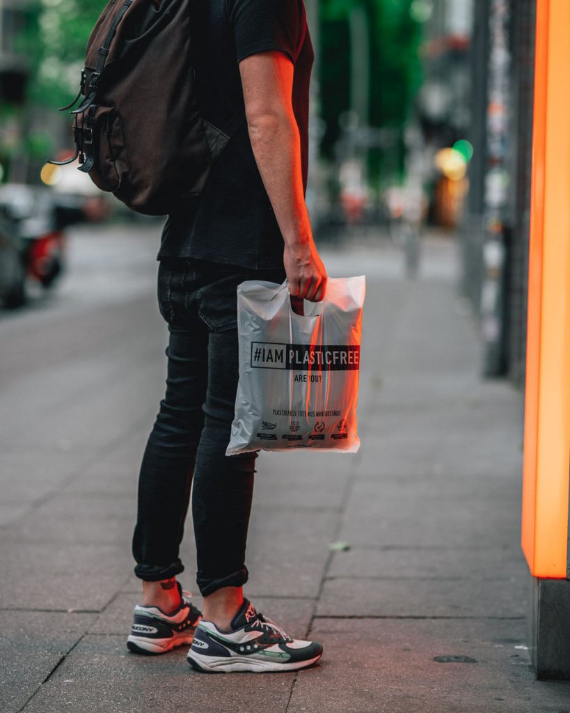 Plastikfreie Plastiktüte. (Foto: #IAMPLASTICFREE)