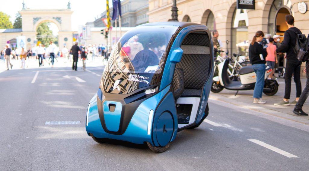 Ein Auto? Nicht ganz... (Foto: Hopper Mobility)