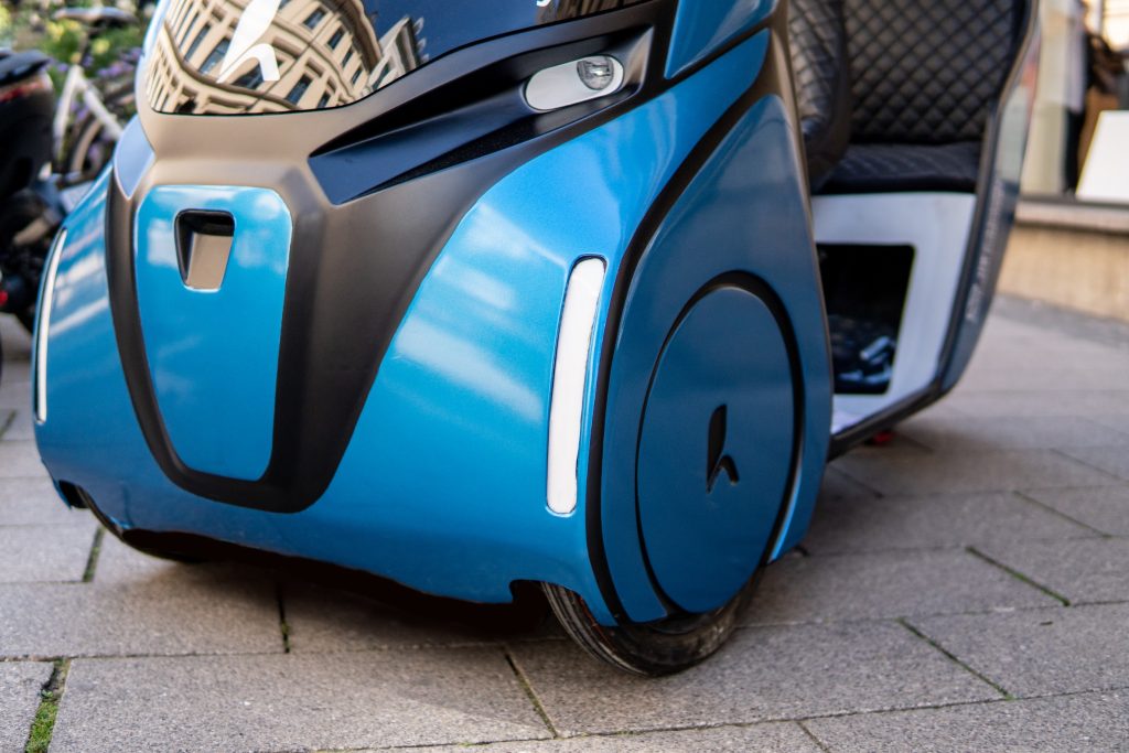 Ob es Radfahrern gefällt, wenn der Hopper auf "ihren" Straßen fährt? (Foto: Hopper Moblility)