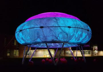 Der Cloudroom lässt sich nicht nur als Klassenzimmer nutzen. (Foto: Hadley Fruits / Ecosistema Urbano / Exhibit Columbus)
