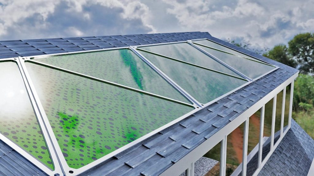 Algen-Paneele als Alternative zu Photovoltaik? (Foto: Greenfluidics)